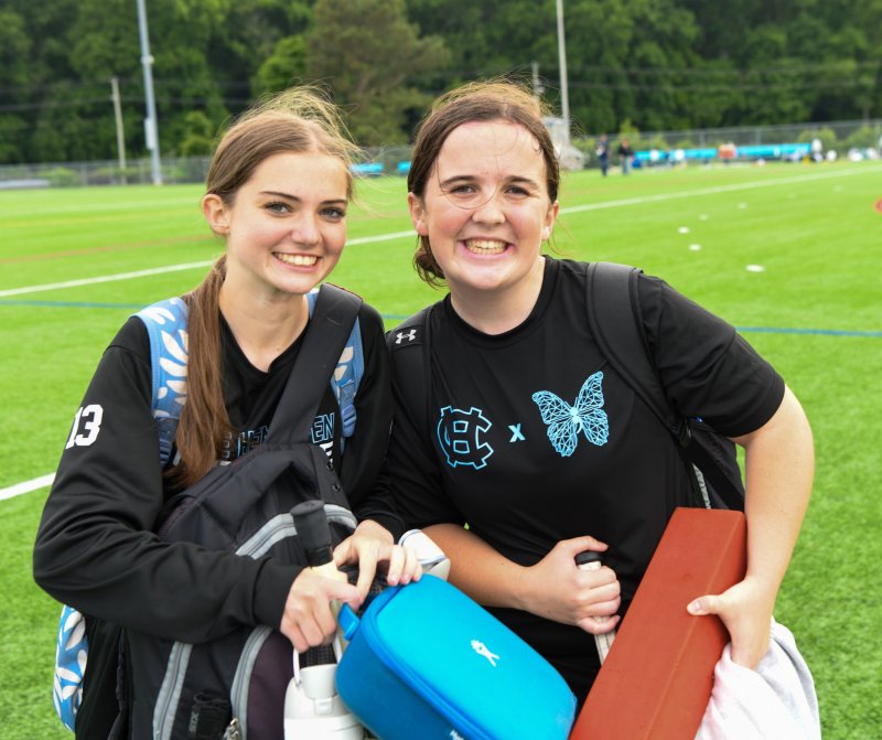 Cape’s goalies Daisy Mastriana and Abbey Schaeffer.